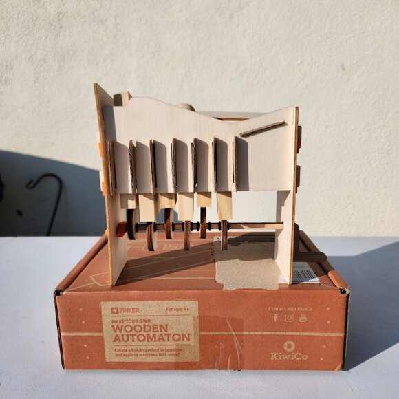 KiwiCo Kiwi Co. Wooden Automaton Automata Science Kit STEM DIY Craft Set Enginee - Picture 2 of 8